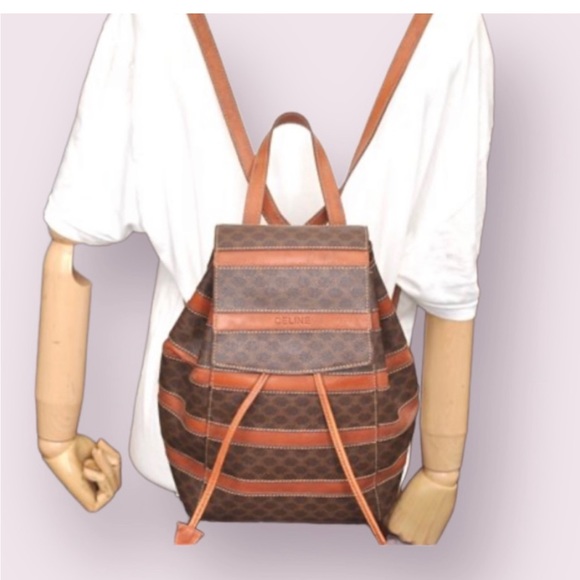 Vintage CELINE MACADAM BACKPACK~ COA included BEAUTIFUL 😍 - Picture 10 of 11